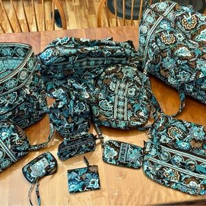 Vera Bradley Blue Java Mega Set; 11 pieces in All!